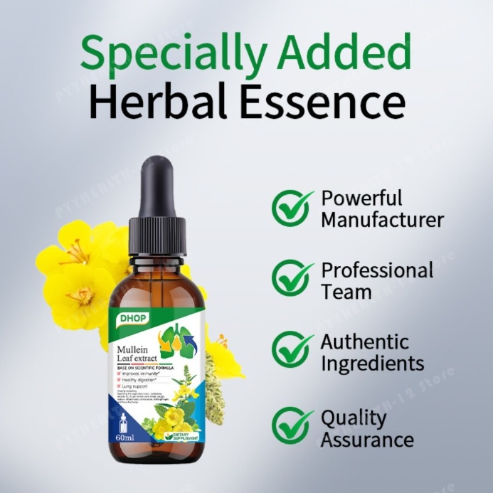 Mullein Leaf Extract Drops 60m - огляд і ціна Herbal Wellness