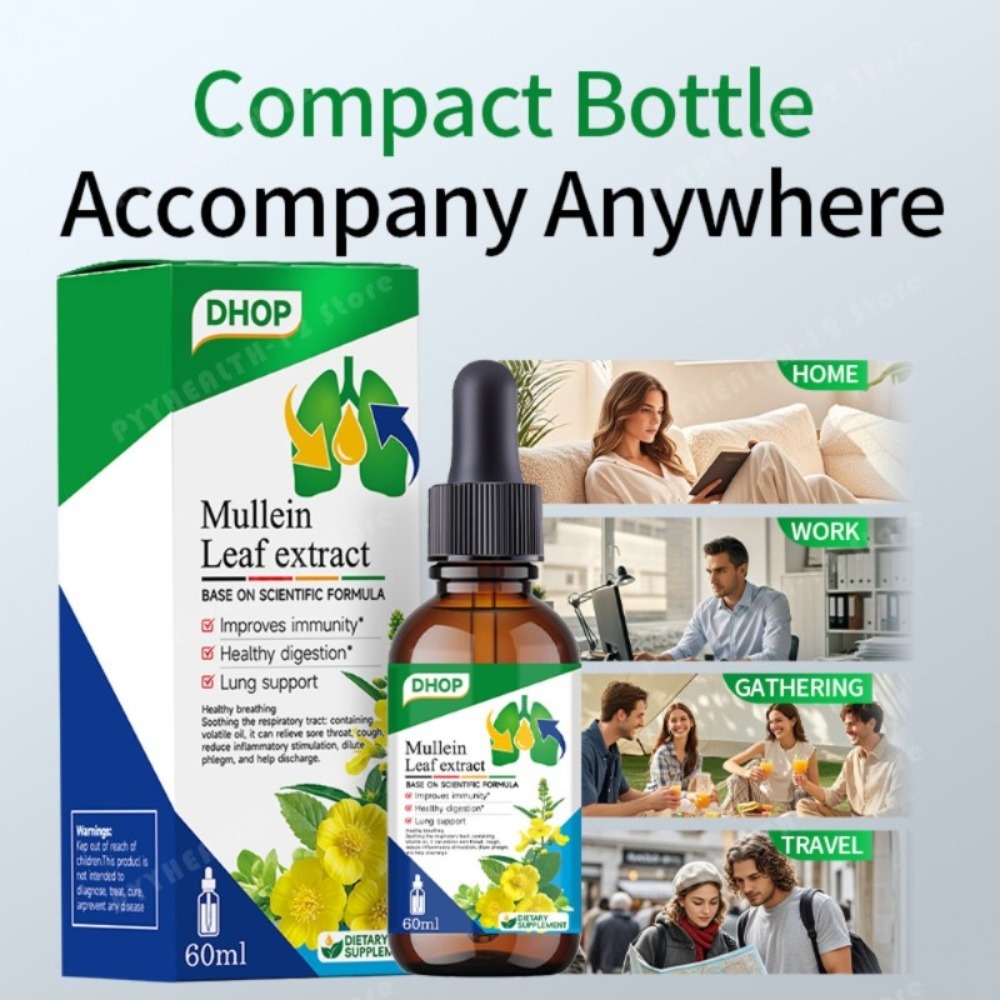 Mullein Leaf Extract Drops 60m - огляд і ціна Herbal Wellness