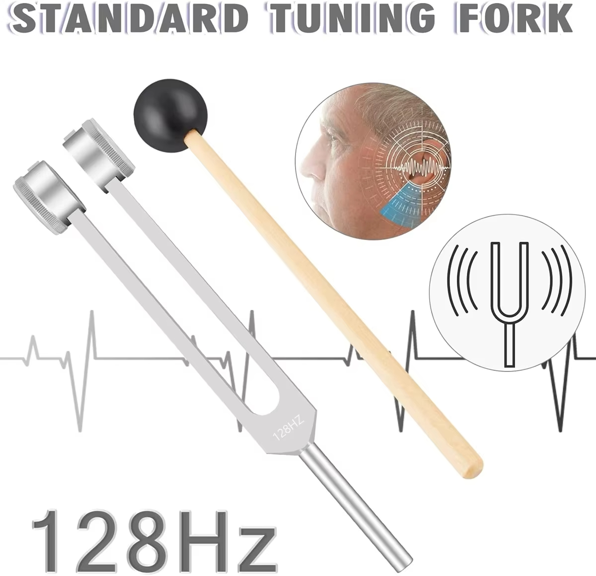 Miwayer 128Hz Tuning Fork, Dee - огляд і ціна Healing Wellness